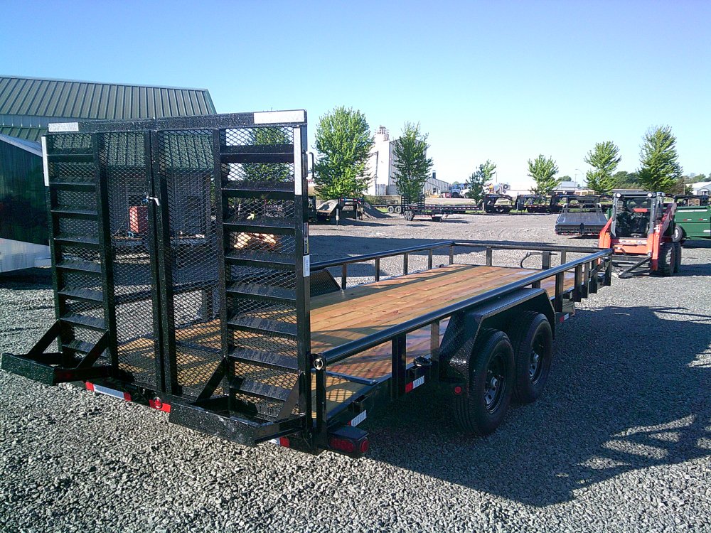 83" x 20' Tandem Carhauler w/Side Rails