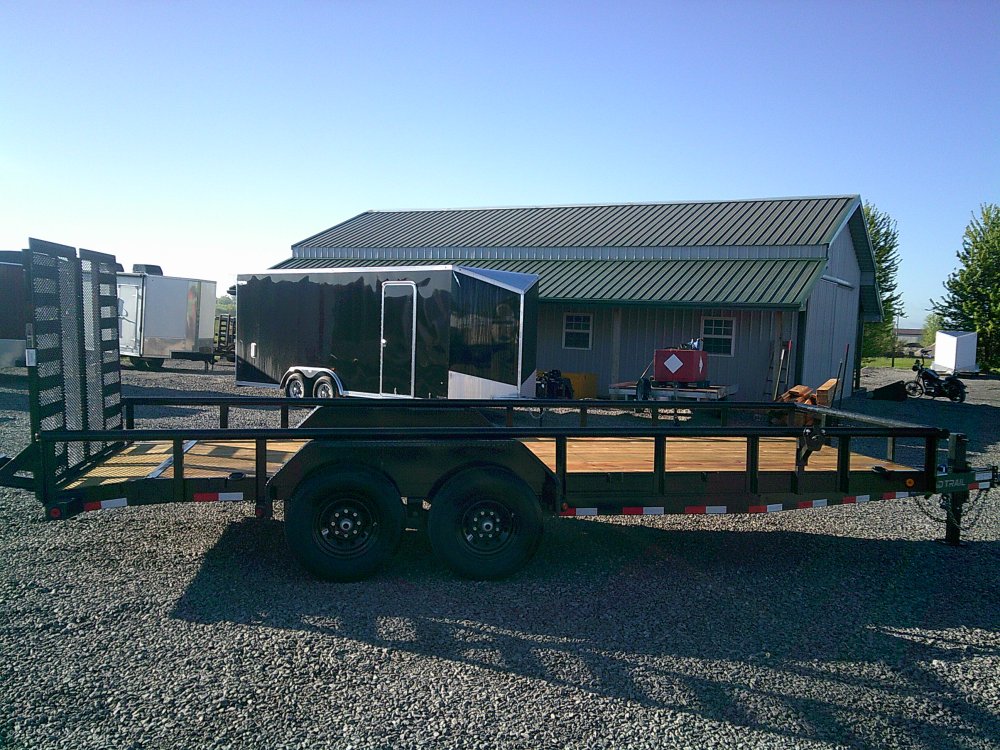 83" x 20' Tandem Carhauler w/Side Rails