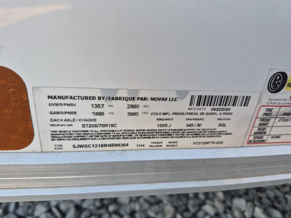 Used 6x12 H&H Enclosed Cargo Trailer