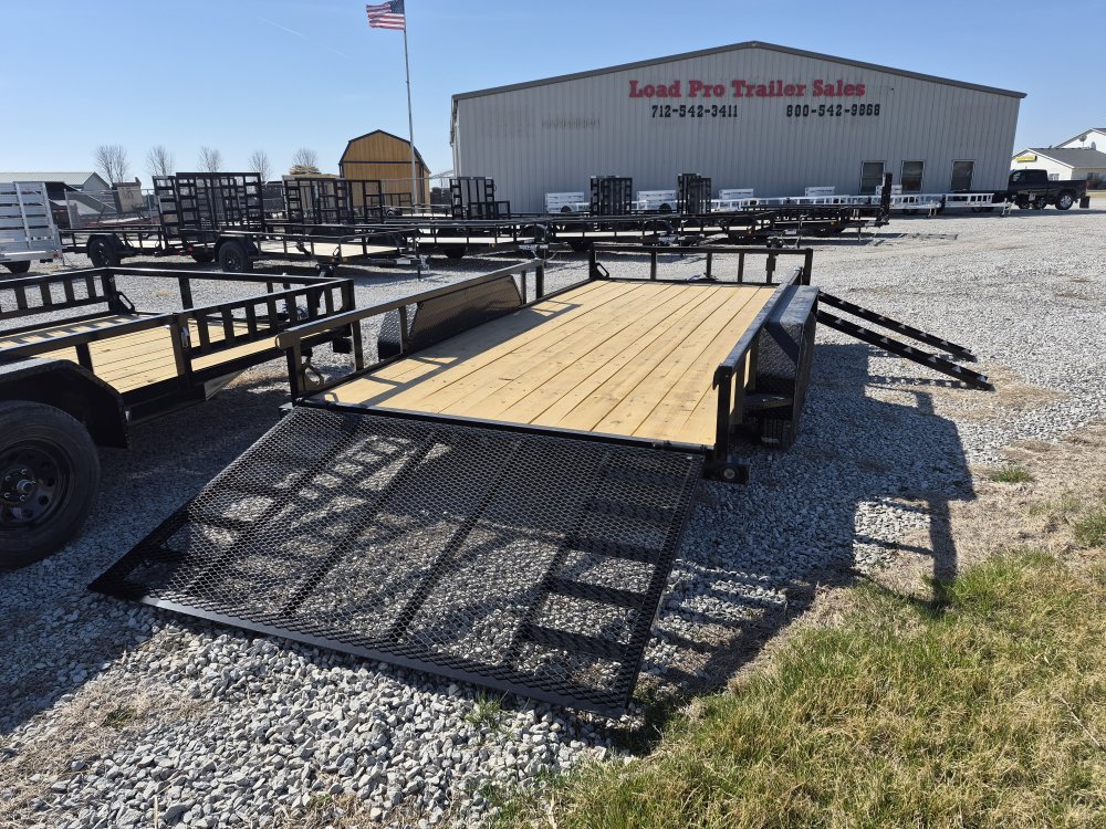 83" x 16' Tandem Axle Utility (2" x 3" Angle Frame) -7K