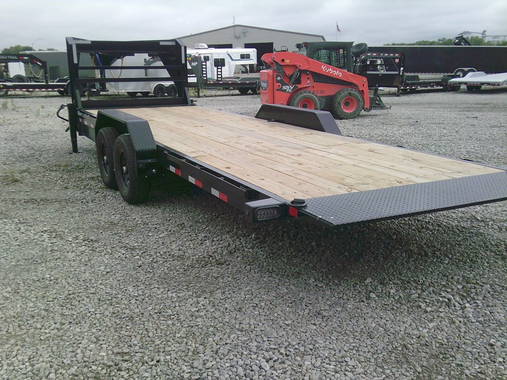 83" x 24' Gooseneck Tandem Axle Rapid Loader Tilt Deck -14K