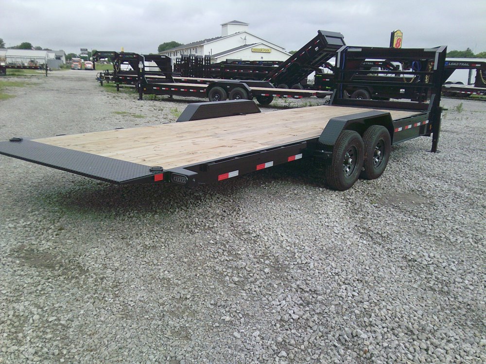 83" x 24' Gooseneck Tandem Axle Rapid Loader Tilt Deck -14K