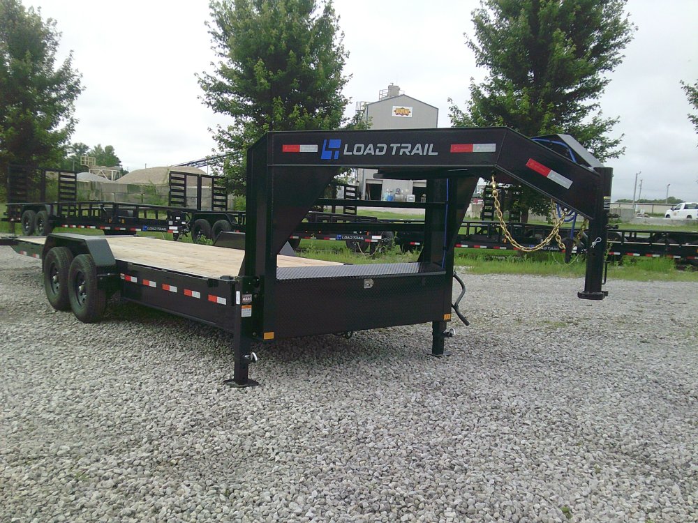 83" x 24' Gooseneck Tandem Axle Rapid Loader Tilt Deck -14K
