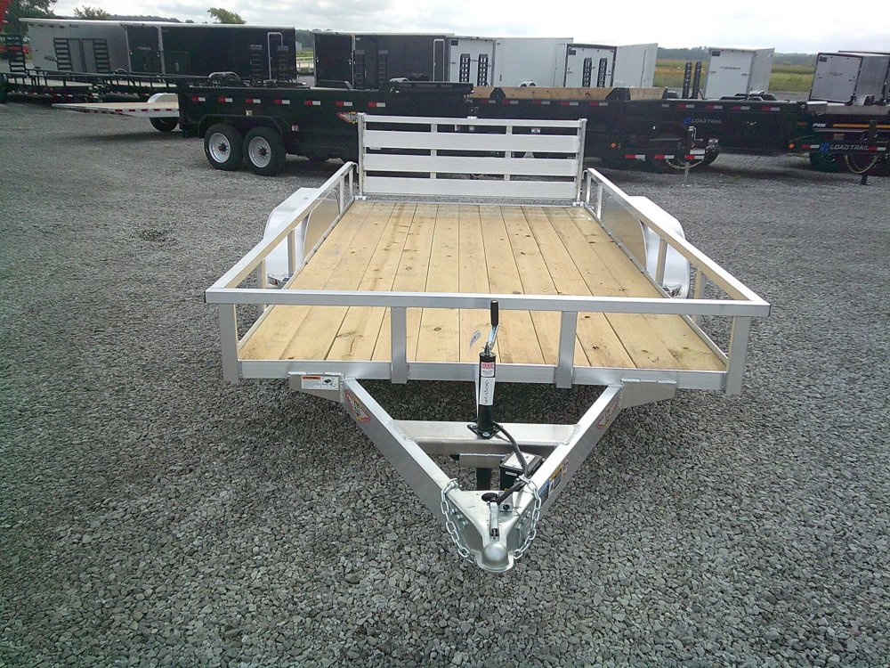 82X14 Aluminum Rail Side Utility Trailer 7K