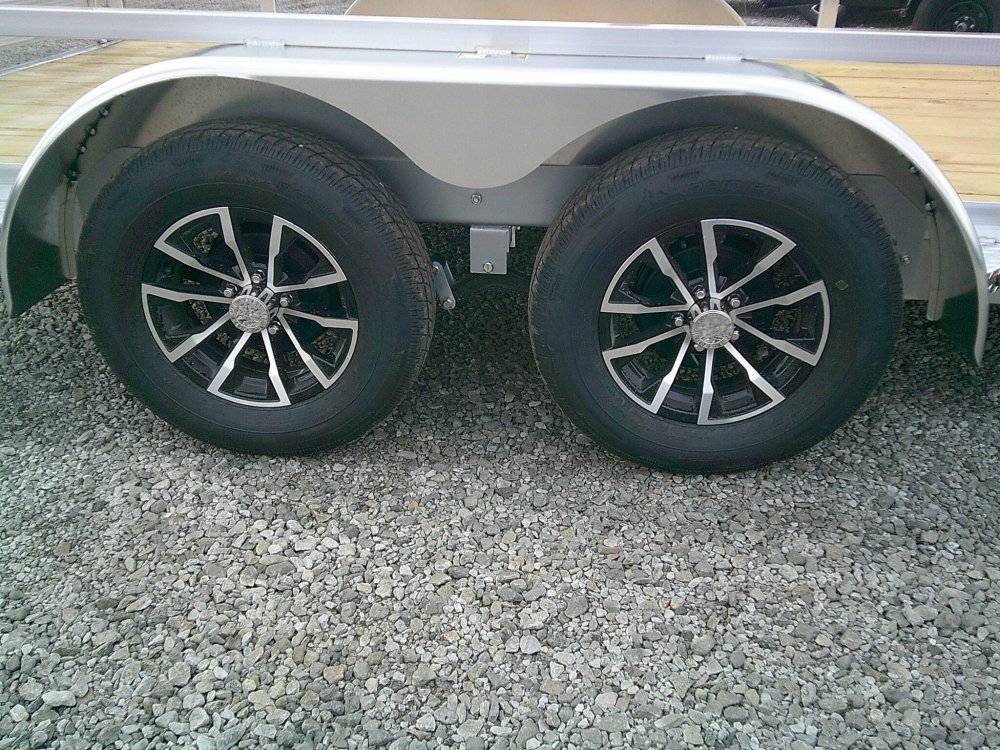 82X14 Aluminum Rail Side Utility Trailer 7K