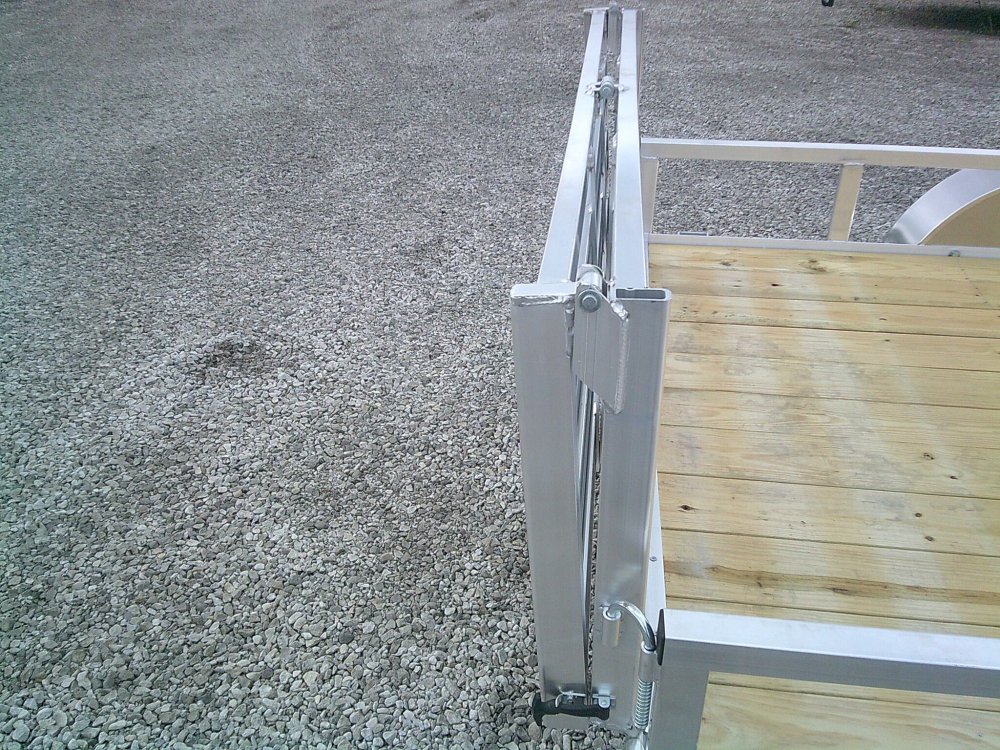 82X14 Aluminum Rail Side Utility Trailer 7K