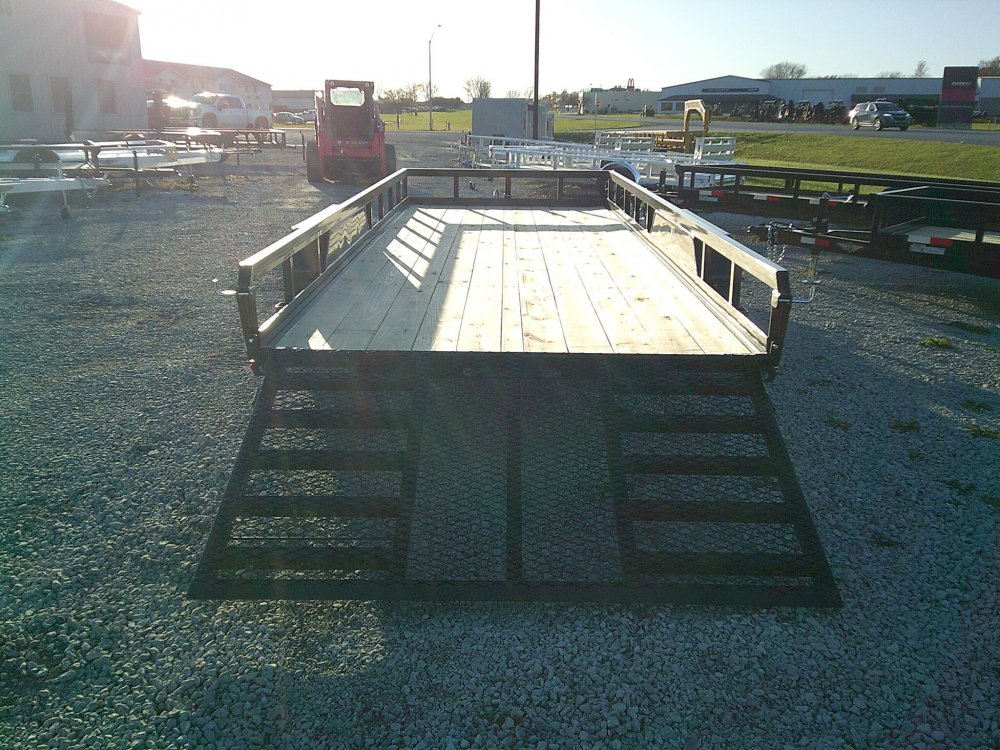 82X20 Heavy Duty Rail Side Landscape Trailer 9900K