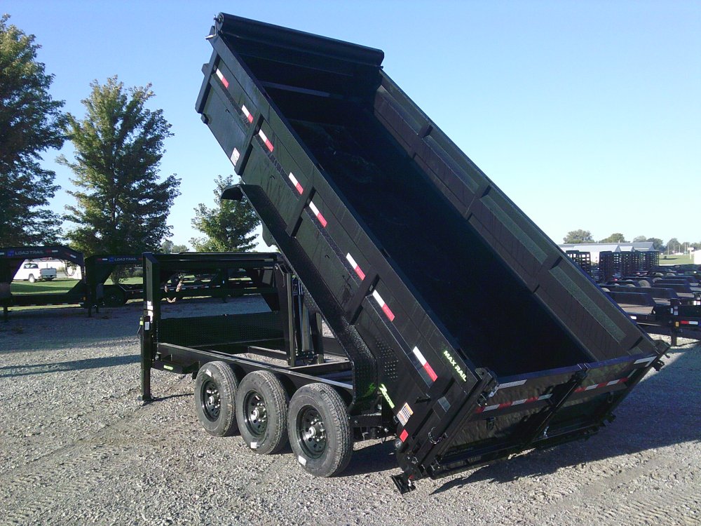 83" X 16' TRIPLE AXLE GOOSENECK LOW-PRO DUMP -21K