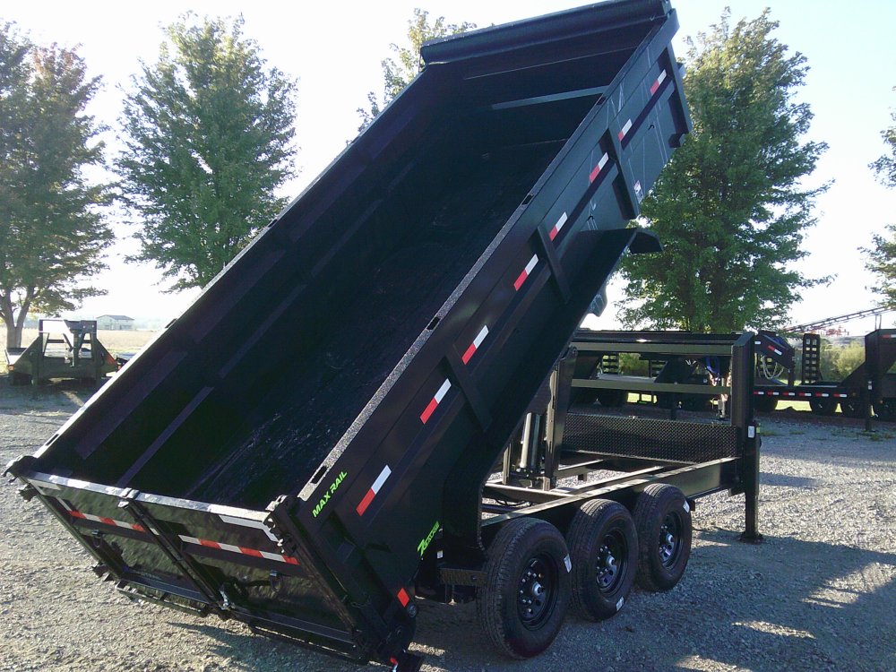 83" X 16' TRIPLE AXLE GOOSENECK LOW-PRO DUMP -21K