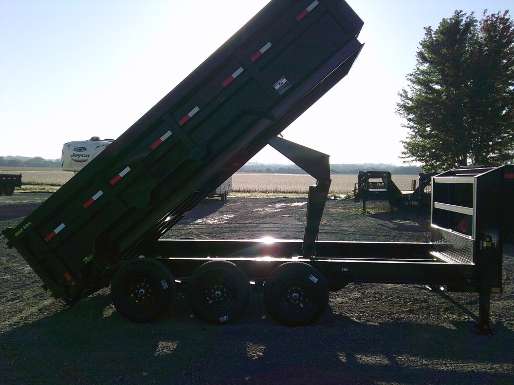 83" X 16' TRIPLE AXLE GOOSENECK LOW-PRO DUMP -21K