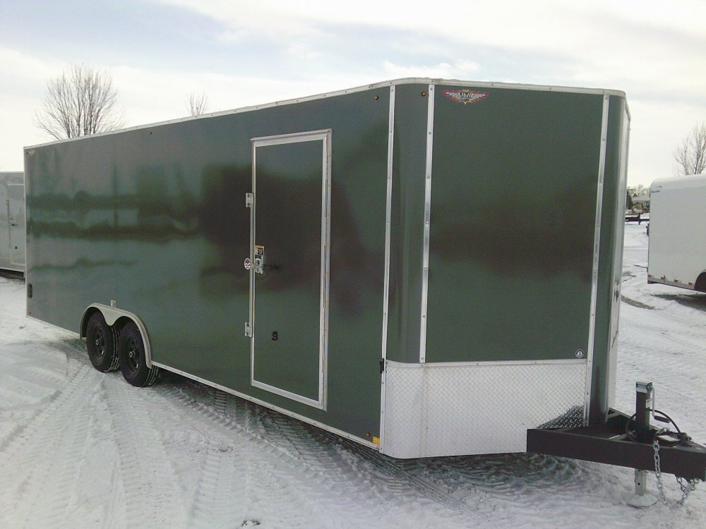 8.5X24 Flat Top Enclosed Trailer 9900K