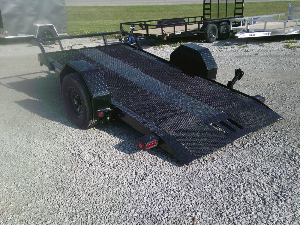 77X12 Single Axle Scissor Hauler Trailer 7K