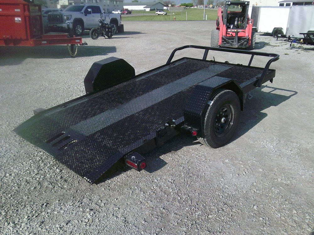 77X12 Single Axle Scissor Hauler Trailer 7K