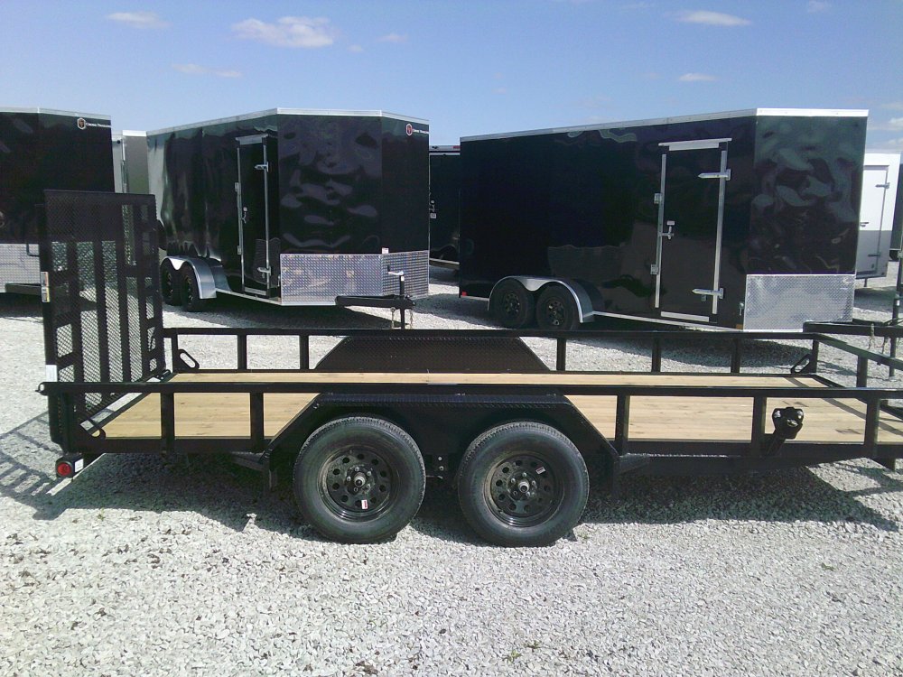 83" x 14' Tandem Axle Utility (2" x 3" Angle Frame) -7K