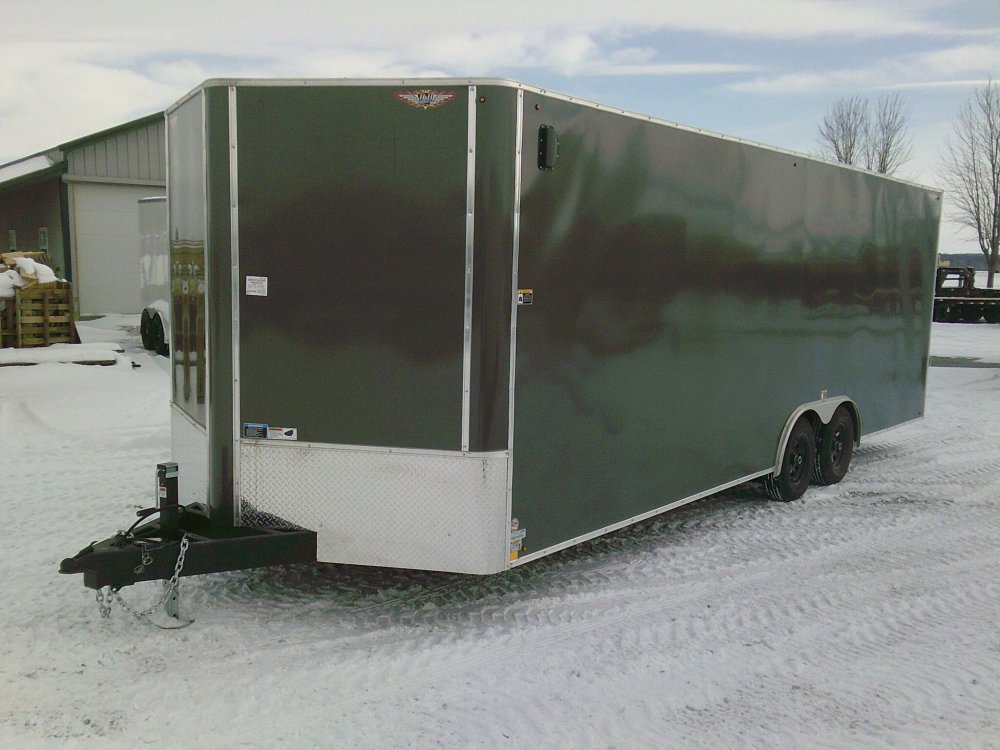 8.5X24 Flat Top Enclosed Trailer 9900K