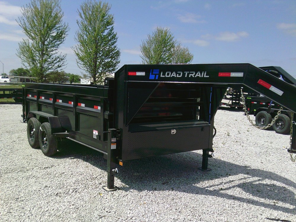 83" x 16' Tandem Axle Gooseneck Low-Pro Dump -14K
