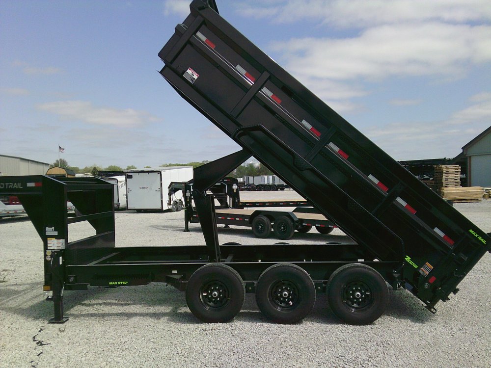 83" x 16' Triple Axle Gooseneck Low-Pro Dump -21K