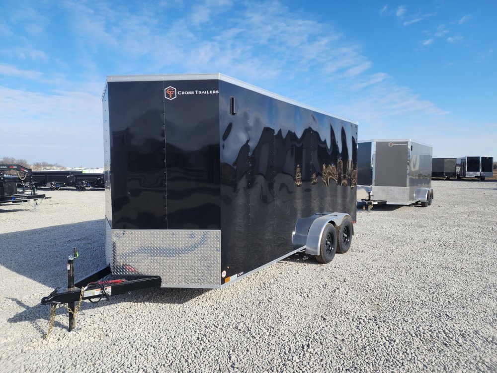 7X16 Enclosed Cross Trailer 7K