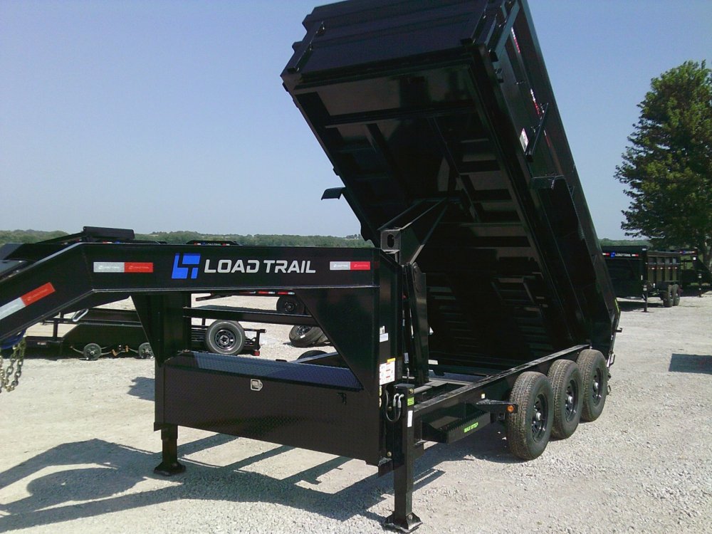 83" x 16' Triple Axle Gooseneck Low-Pro Dump -21K