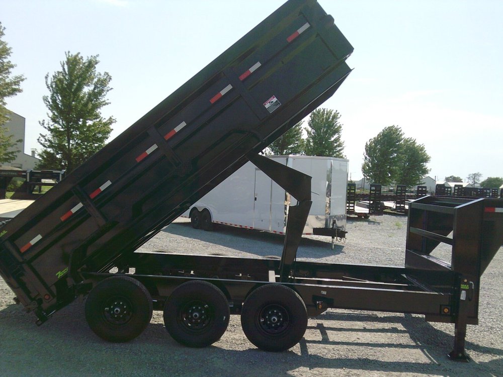 83" x 16' Triple Axle Gooseneck Low-Pro Dump -21K