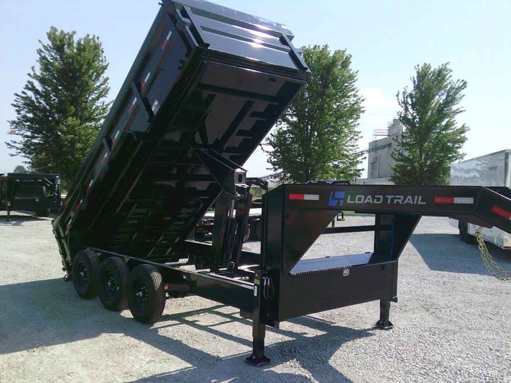 83" x 16' Triple Axle Gooseneck Low-Pro Dump -21K