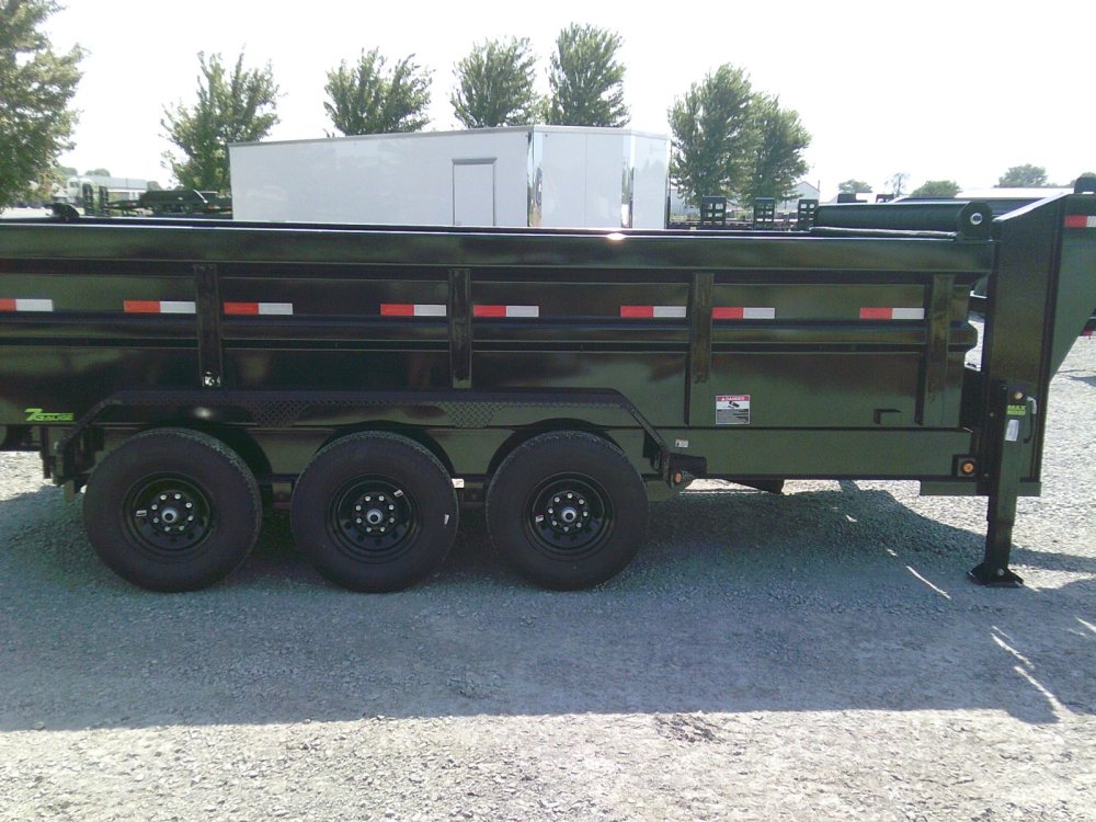 83" x 16' Triple Axle Gooseneck Low-Pro Dump -21K