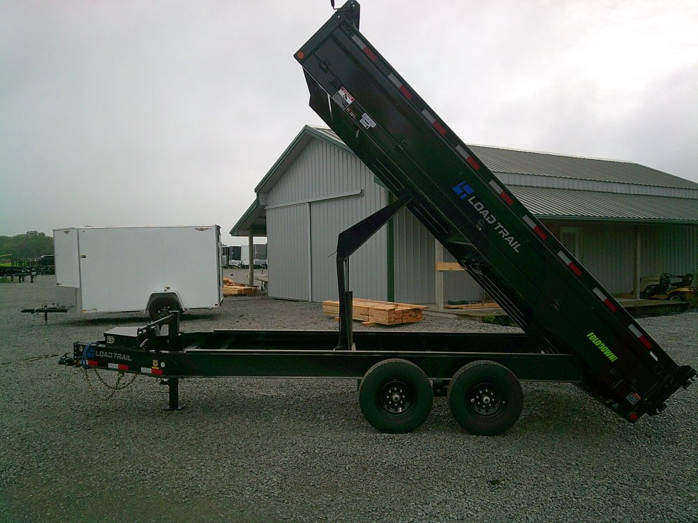 96" x 16' Tandem Axle Pintle Hook Deck Over Dump