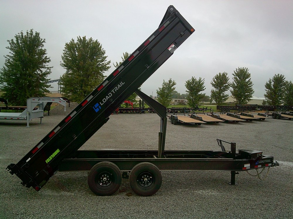 96" x 16' Tandem Axle Pintle Hook Deck Over Dump