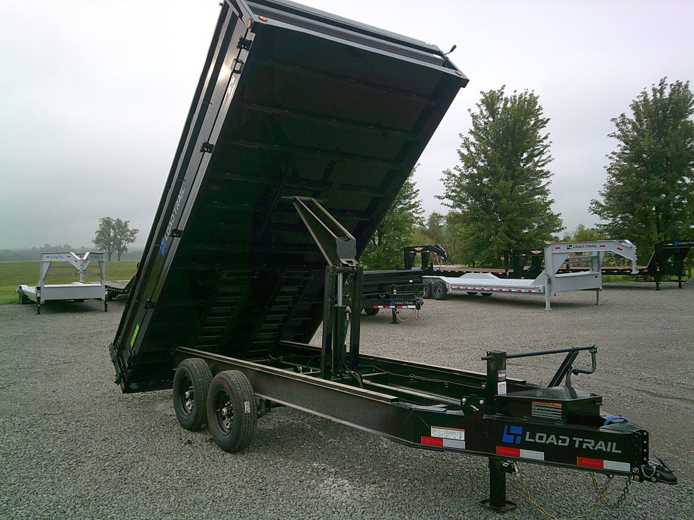 96" x 16' Tandem Axle Pintle Hook Deck Over Dump
