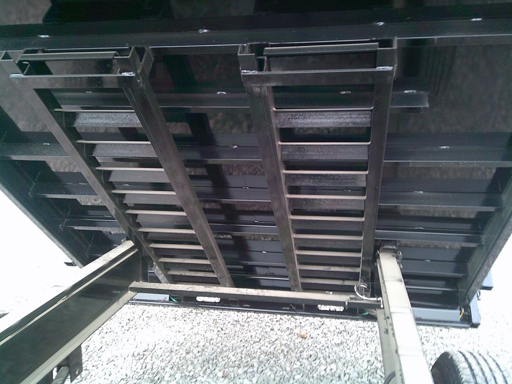 96" x 16' Tandem Axle Pintle Hook Deck Over Dump