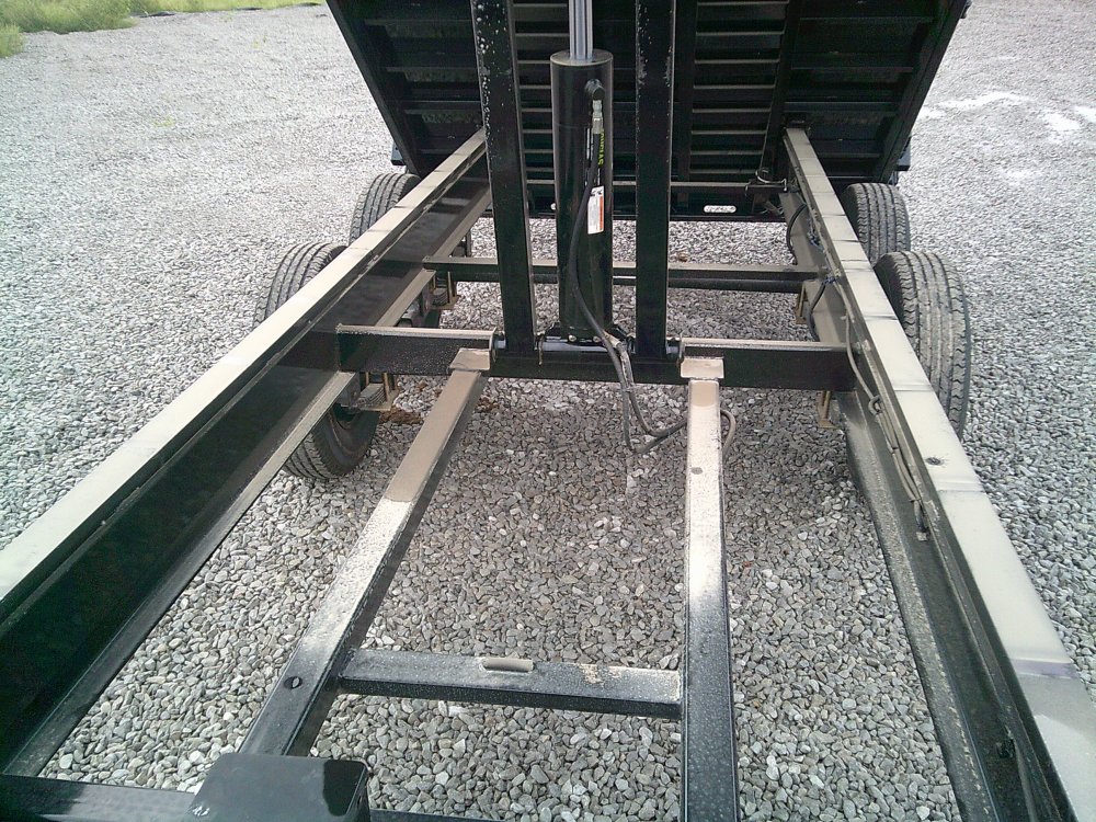 96" x 16' Tandem Axle Pintle Hook Deck Over Dump