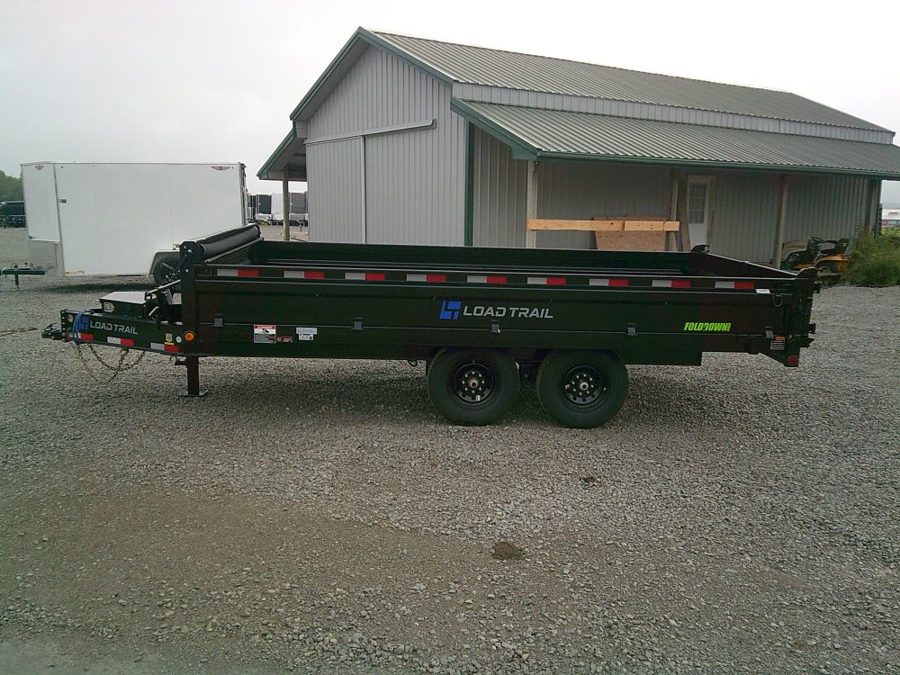 96" x 16' Tandem Axle Pintle Hook Deck Over Dump