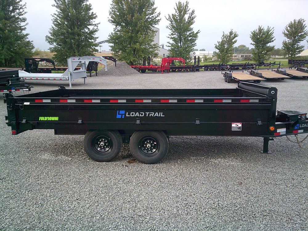 96" x 16' Tandem Axle Pintle Hook Deck Over Dump