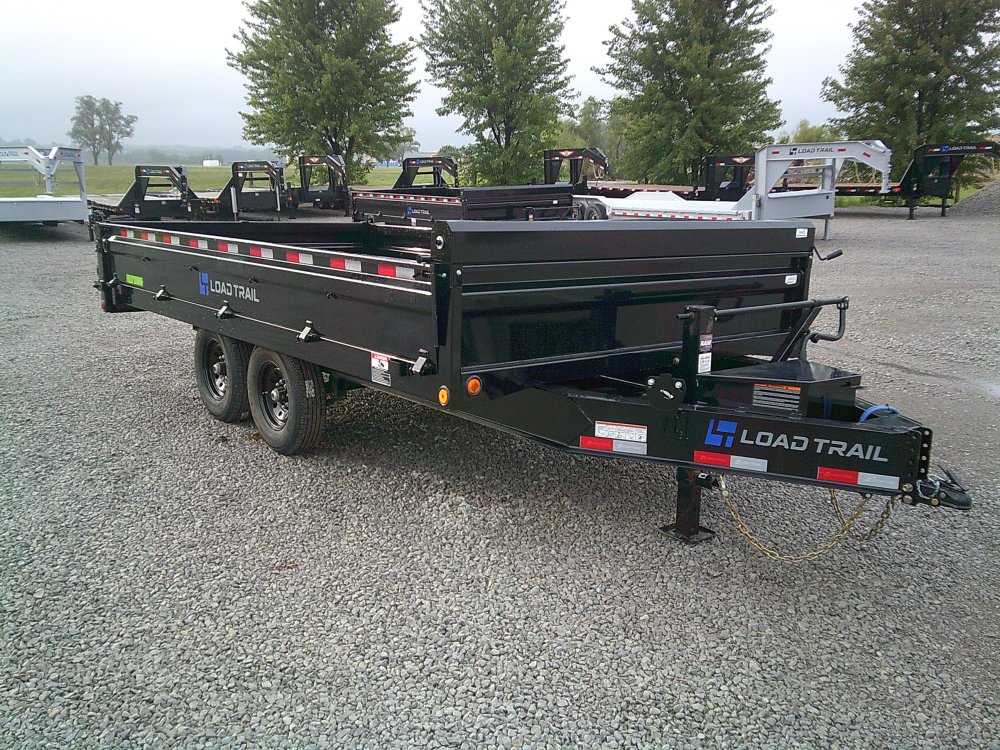 96" x 16' Tandem Axle Pintle Hook Deck Over Dump