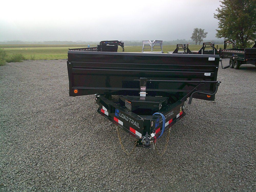 96" x 16' Tandem Axle Pintle Hook Deck Over Dump