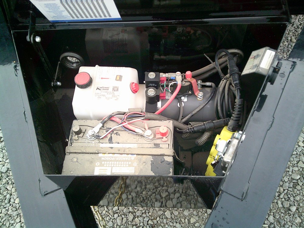 96" x 16' Tandem Axle Pintle Hook Deck Over Dump