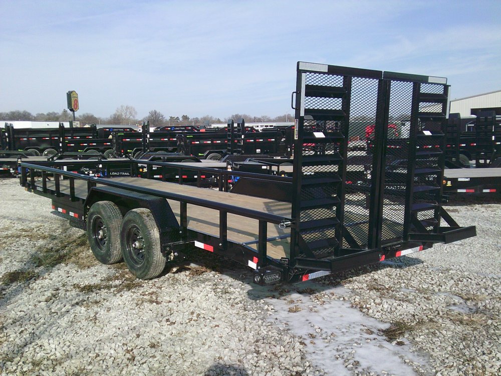83" x 22' Tandem Carhauler w/Side Rails