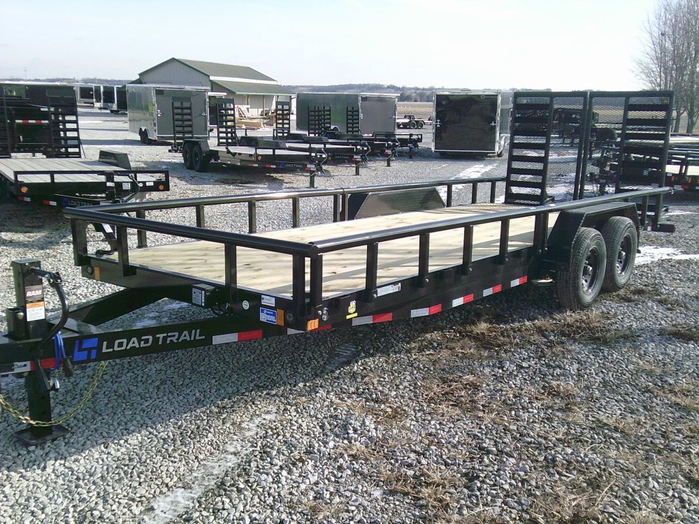 83" x 22' Tandem Carhauler w/Side Rails