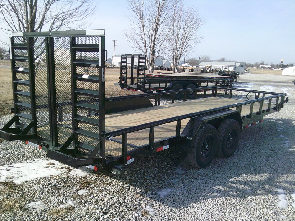 83" x 22' Tandem Carhauler w/Side Rails