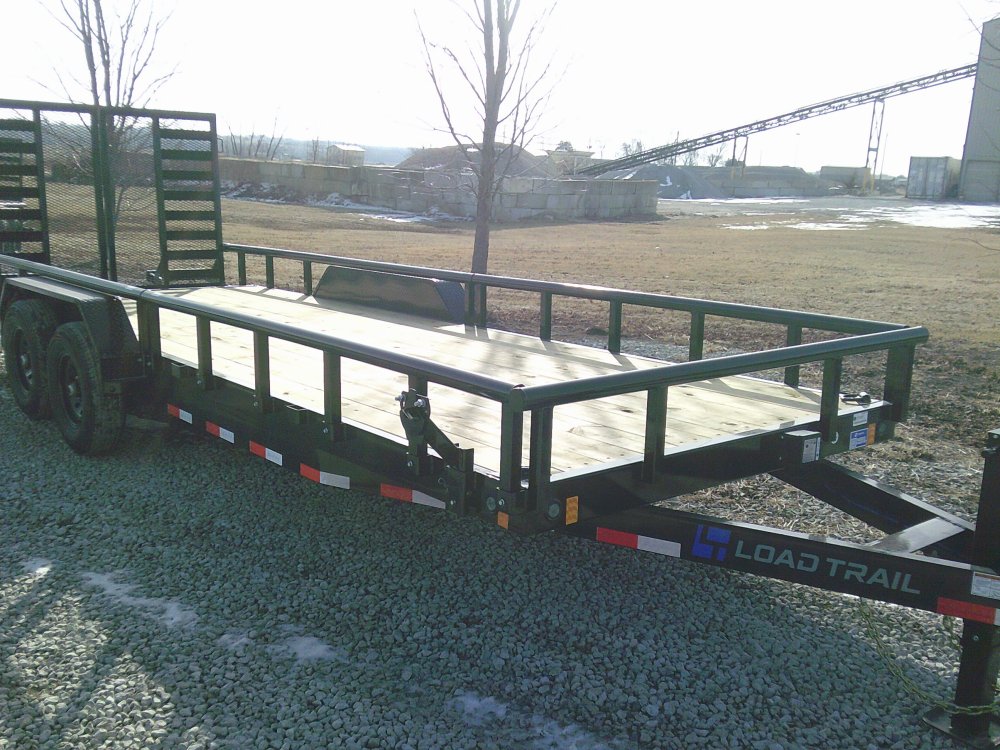 83" x 22' Tandem Carhauler w/Side Rails