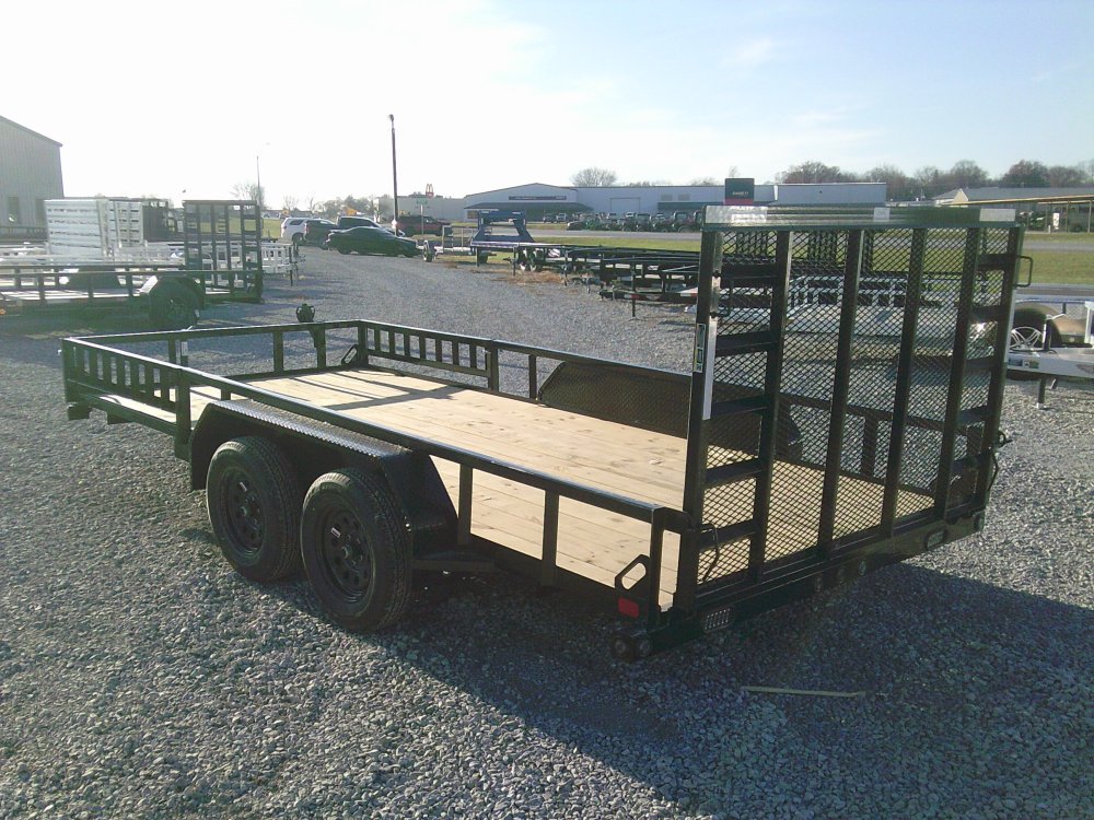 83" x 16' Tandem Axle Utility (2" x 3" Angle Frame)