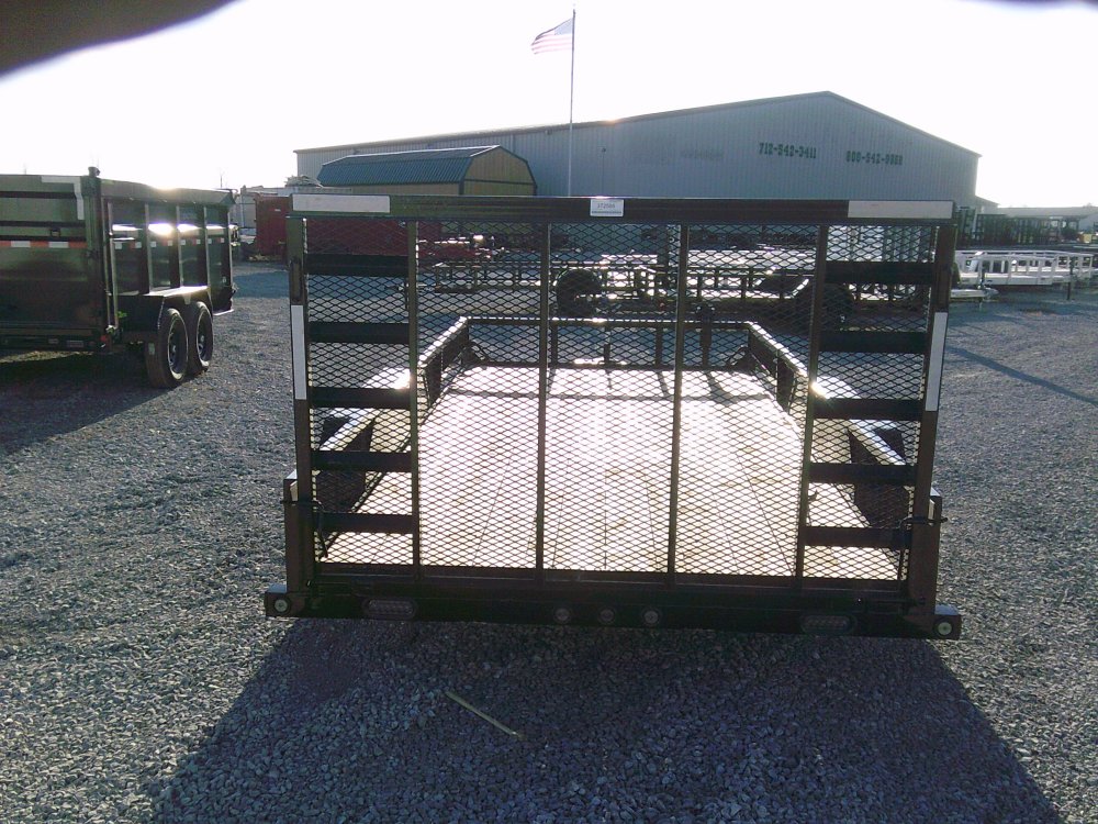 83" x 16' Tandem Axle Utility (2" x 3" Angle Frame)