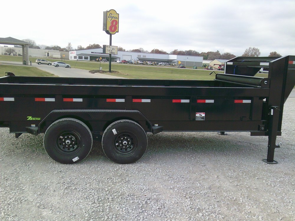 83" x 16' Tandem Axle Gooseneck Low-Pro Dump