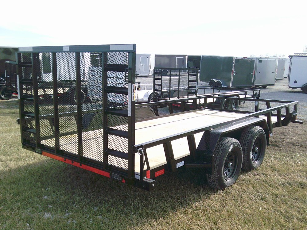 83" x 16' Tandem Axle Utility (3" x 4" Angle Frame)
