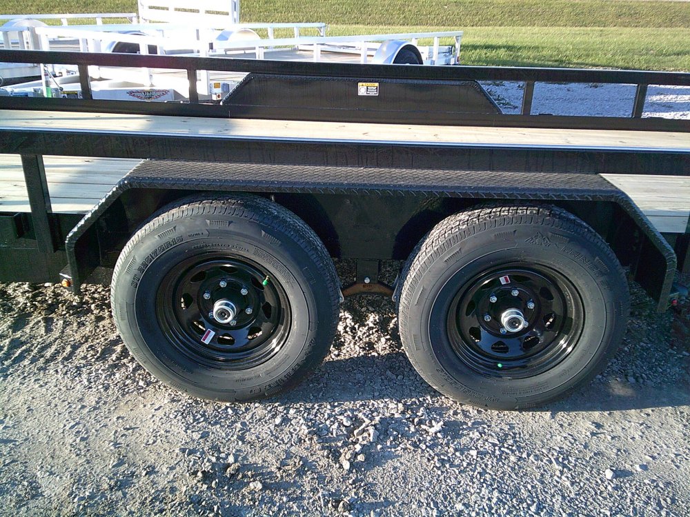 82" X 18' Heavy Duty Rail Side Utility Trailer 9900K
