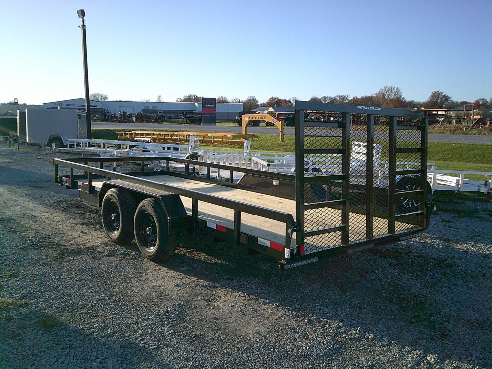 82" X 18' Heavy Duty Rail Side Utility Trailer 9900K