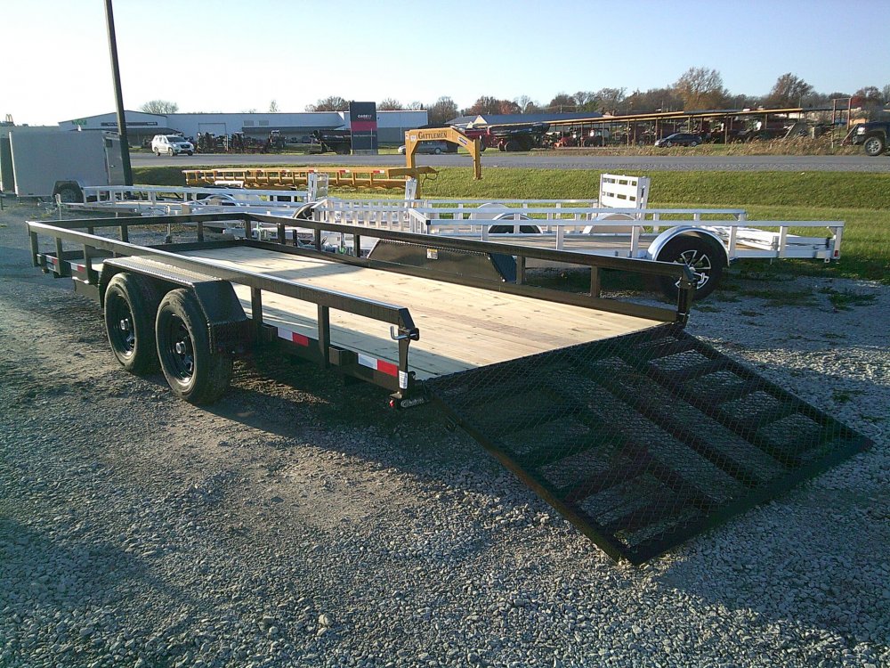 82" X 18' Heavy Duty Rail Side Utility Trailer 9900K