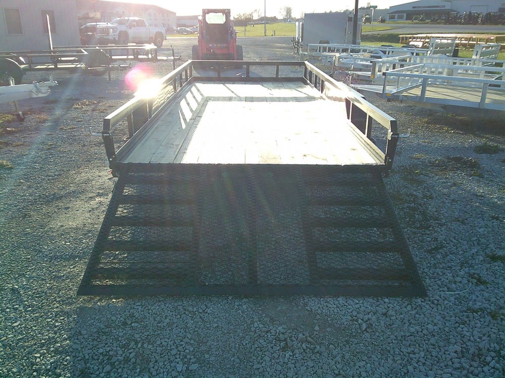 82" X 18' Heavy Duty Rail Side Utility Trailer 9900K