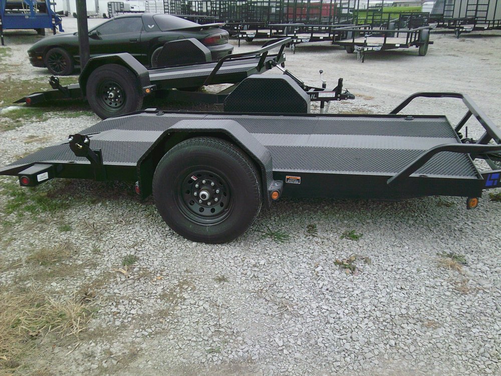77" x 12' Single Axle Scissor Hauler