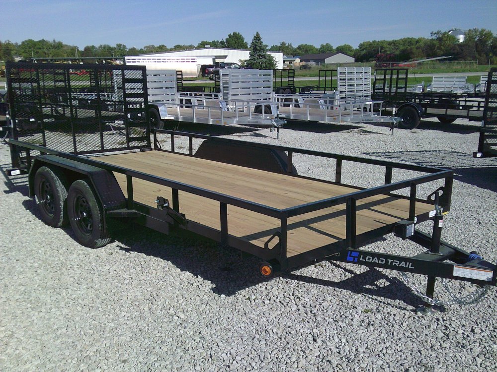 83" x 16' Tandem Axle Utility (2" x 3" Angle Frame)